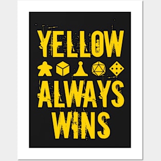 Yellow Always Wins Posters and Art